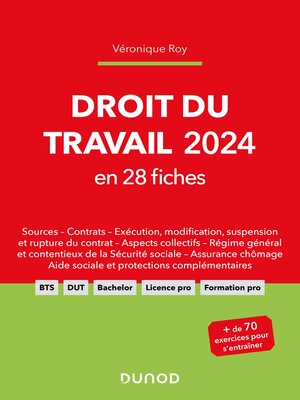 cover image of Droit du travail 2024 en 28 fiches